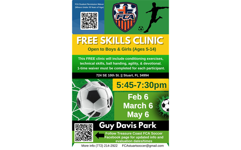 Free FCA Soccer Clinics!